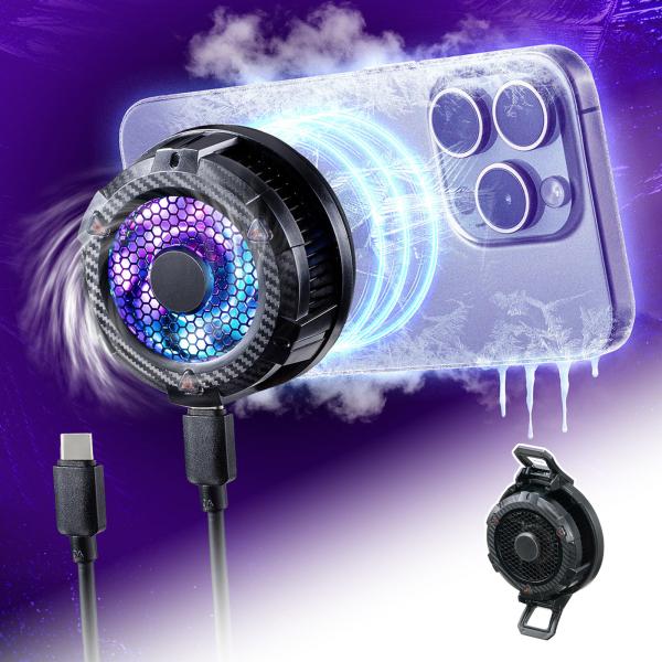 在庫限り スマホ冷却 スマホクーラー 高機能モデル 12W出力 ペルチェ素子 マグネット固定 クリッ...