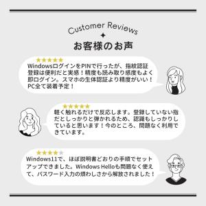 指紋認証リーダー PC用 USB接続 Wind...の詳細画像1
