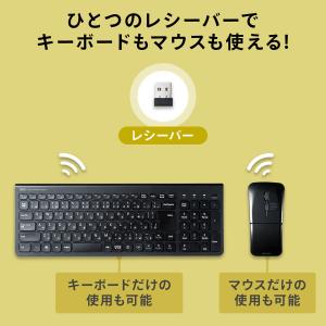 ワイヤレスキーボード マウス・キーボードセット...の詳細画像1