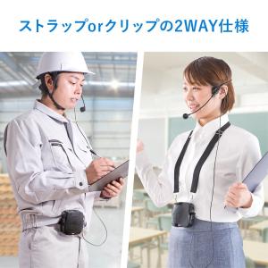 ポータブル拡声器 ハンズフリー マイク付 音楽...の詳細画像4