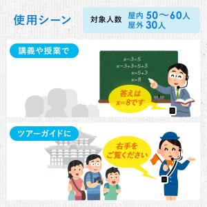 ポータブル拡声器 ハンズフリー マイク付 音楽...の詳細画像5