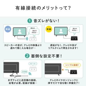 テレビスピーカー 有線 手元スピーカー TV用...の詳細画像5