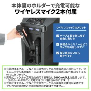 ワイヤレスマイク スピーカーセット PAシステ...の詳細画像2