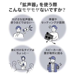 ハンドマイク型拡声器スピーカー 無線 スピーカ...の詳細画像2
