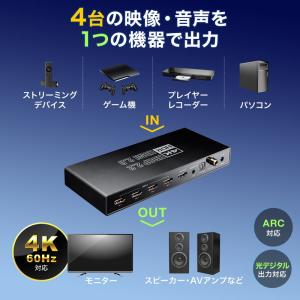 HDMI切替器 4入力1出力 4K/60Hz ...の詳細画像1