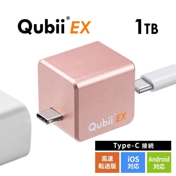 Qubii EX 1TB Type-C接続 メモリ内蔵タイプ PD60W 高速充電 iOS Andr...