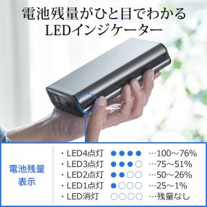 モバイルバッテリー AC出力対応 コンセントバ...の詳細画像4