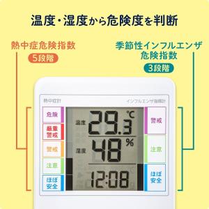 温湿度計 インフルエンザ予防 インフルエンザ対...の詳細画像2