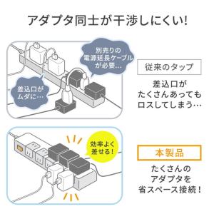 電源タップ マグネット付 10個口 個別スイッ...の詳細画像3