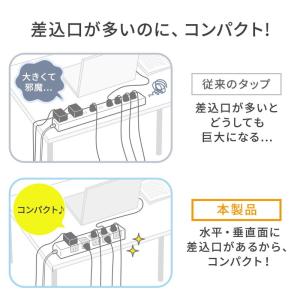 電源タップ マグネット付 10個口 個別スイッ...の詳細画像4