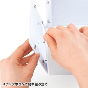 CD BOX 組み立て式 簡単 スナップボタン...の詳細画像4