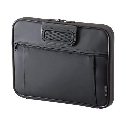 パソコンケース ノートPCケース 13型ワイド対応 衝撃吸収 ブラック IN-H13BKN サンワサ...