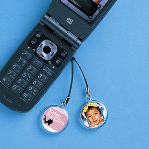 手作りストラップキット 丸 大型タイプ インクジェットプリンター用 ストラップ4個分 JP-ST06...