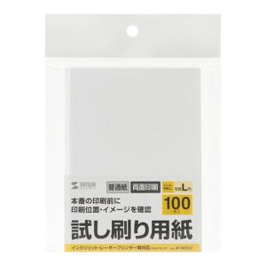 まとめ買い L判印刷 試し刷り用紙 L判サイズ 普通紙 100枚入り 両面印刷 本番の印刷前に