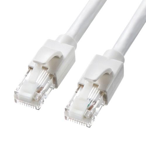 LANケーブル 10m CAT6A カテゴリ6A ホワイト KB-T6ATS-10W サンワサプライ