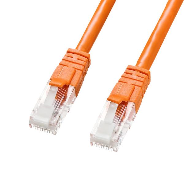 LANケーブル 2m カテゴリ6 オレンジ つめ折れ防止 KB-T6TS-02DN サンワサプライ