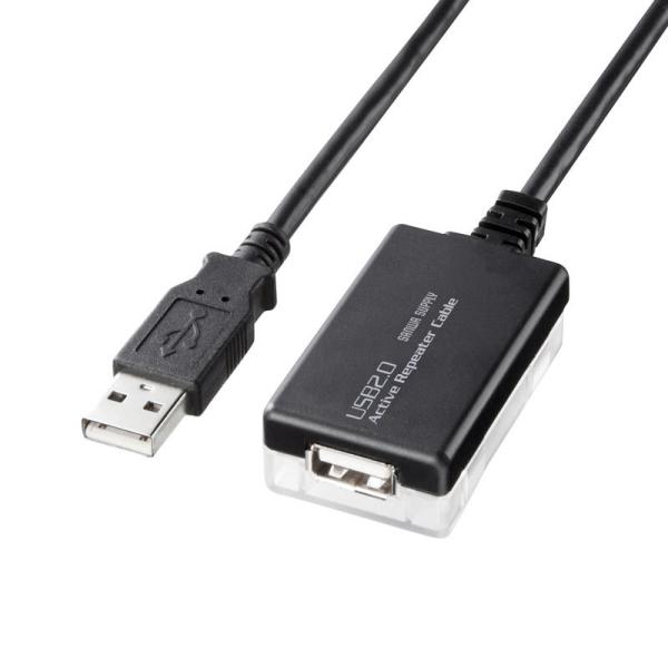 USB2.0アクティブリピーターケーブル 12m延長 KB-USB-R212N サンワサプライ