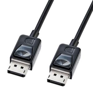 DisplayPortケーブル  2m スリムタイプ ブラック KC-DP2K サンワサプライ