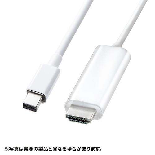 ミニDisplayPort-HDMI変換ケーブル ホワイト 2m KC-MDPHDA20 サンワサプ...