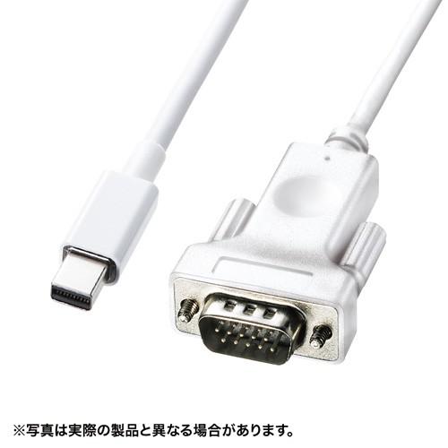 ミニDisplayPort-VGA変換ケーブル ホワイト 2m KC-MDPVA20 サンワサプライ...