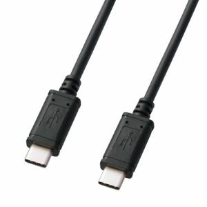 タイプCケーブル 1m タイプC‐タイプC USB2.0 PD60W対応 Type Cケーブル ブラック KU-CC10 サンワサプライ｜esupply