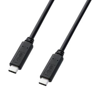 タイプCケーブル 1m  USB3.1 Type C Gen1 PD対応 ブラック　KU30-CCP310 サンワサプライ ネコポス対応｜esupply