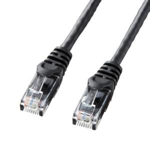 LANケーブル CAT6 カテゴリ6 UTP 0.5m ブラック LA-Y6-005BK サンワサプライ ネコポス対応｜esupply