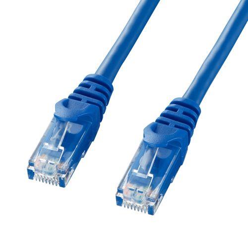 LANケーブル CAT6 カテゴリ6 UTP 5m ブルー LA-Y6-05BL サンワサプライ