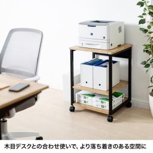 プリンタスタンド 木目調 H700 W500 ...の詳細画像2