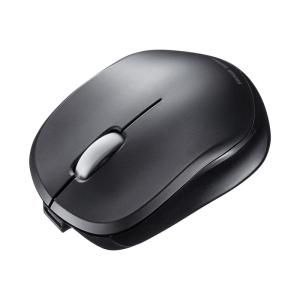 ワイヤレスマウス Bluetooth接続 静音 ブルーLED 充電式 超軽量 3ボタン ブラック MA-BBS308BK サンワサプライ