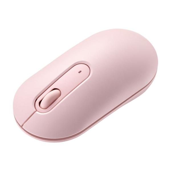 Bluetoothマウス 薄型 3ボタン 静音 かわいい 3台マルチペアリング 乾電池式 ワイヤレス...