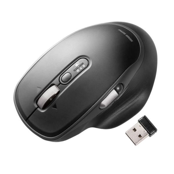 ワイヤレスマウス 高速スクロール サイド / チルトホイール Bluetooth 無線 静音 6ボタ...