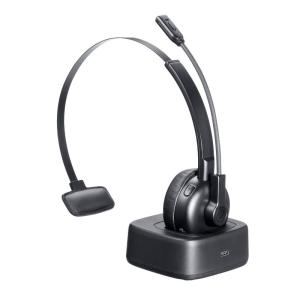 Bluetoothヘッドセット 片耳タイプ 単一指向性 USB充電 連続通話20時間 音量調節 ミュ...