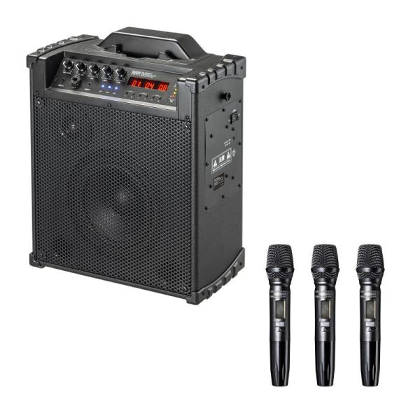 拡声器 ワイヤレス 屋外 拡声器スピーカー マイク付  ハンドマイク 60W 選挙 会議 講義 MM...