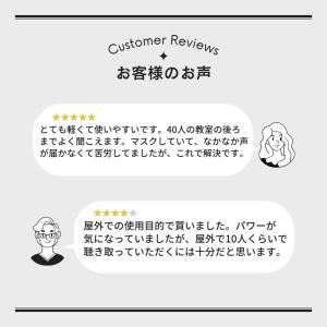 ハンズフリー拡声器 ポータブル拡声器 小型 ワ...の詳細画像1