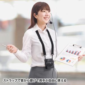 ハンズフリー拡声器 ポータブル拡声器 小型 ワ...の詳細画像2