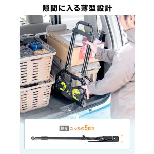 キャリーカート 荷物運搬 折りたたみ 軽量 2...の詳細画像3
