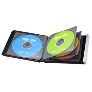アウトレット ディスクケース 8枚まで収納 CD・DVD・ブルーレイ対応 ハードタイプ 保管 ブラック ネコポス対応 out-FCD-JKBD8BK 返品・交換不可｜esupply
