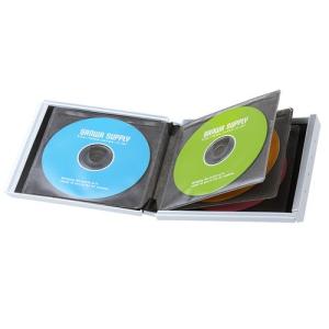 アウトレット ディスクケース CD・DVD・ブルーレイ対応 8枚まで収納 ホワイト 保管 ハード ポータブル out-FCD-JKBD8W 返品・交換不可 ネコポス対応｜esupply