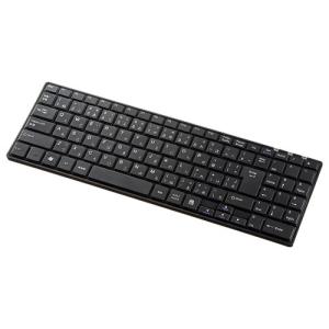 アウトレット ワイヤレススリムキーボード（ブラック） out-SKB-WL22BK  返品・交換不可 ネコポス非対応