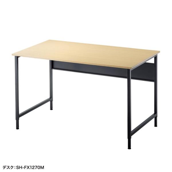 パソコンデスク フレキシブルデスク 幅140cm 奥行70cm 高さ変更 72cm 70cm キャス...