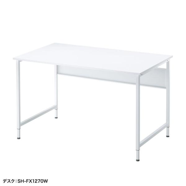 パソコンデスク フレキシブルデスク 幅160cm 奥行70cm 高さ変更 72cm 70cm キャス...