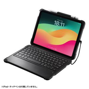 iPad 第10世代専用ケース付きキーボード タイプCケーブル接続 SKB-IP6BK サンワサプライ｜esupply