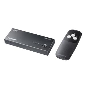 HDMI切替器 3入力1出力 4K/60Hz対応 HDR HDCP2.3対応 リモコン付き 自動切替 本体ボタン操作 Type-C給電 テレビ ゲーム機向け SW-HDR31R｜イーサプライ ヤフー店