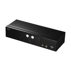 パソコン自動切替器 2:1 HDMIディスプレイ対応 BOX型HDMI-KVMスイッチ 2ポート SW-KVM2HHC サンワサプライ｜esupply