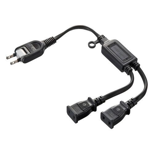 電源延長コード ACアダプタ専用 2分岐 ブラック TAP-EX2BKN サンワサプライ ネコポス対...