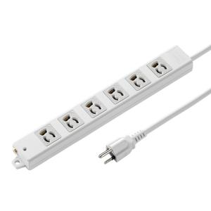 電源タップ アース付き 3P コンセント 8個口 2m 固定用マグネット 節電 一括スイッチ付き テーブルタップ [TAP-3803N] SANWA SUPPLY（サンワサプライ） 工事物件タップ 延長コード 1m 8個口