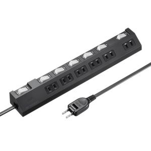 SANWA SUPPLY（サンワサプライ） 工事物件タップ 8個口 上挿し 0.3m