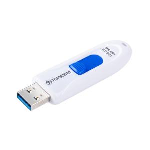 USBメモリ 128GB USB3.1 Gen1  キャップレス スライド式 JetFlash 790 ホワイト TS128GJF790W トランセンド Transcend ネコポス対応｜esupply