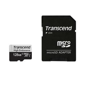 microSDXCカード 128GB Class10 UHS-I U1 高耐久 ドライブレコーダー セキュリティカメラ 変換アダプタ付 TS128GUSD350V トランセンド Transcend  ネコポス対応｜esupply